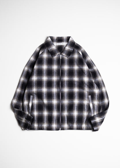 CABARET POVAL Ombre Check Drizzler Shirt シャツ チェック 正面