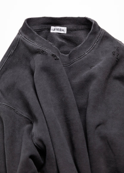 [JIEDA] DAMAGE PIGMENT SWEAT CREW