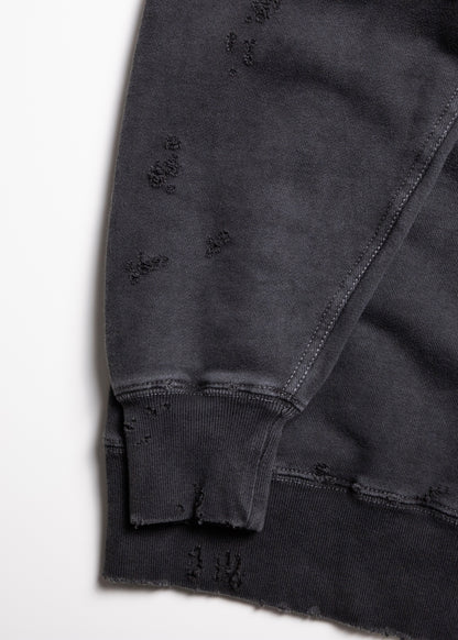 [JIEDA] DAMAGE PIGMENT SWEAT CREW