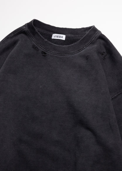 [JIEDA] DAMAGE PIGMENT SWEAT CREW