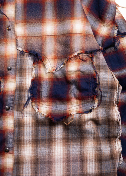 [KHOKI] Vintage-effect Checked Shirt