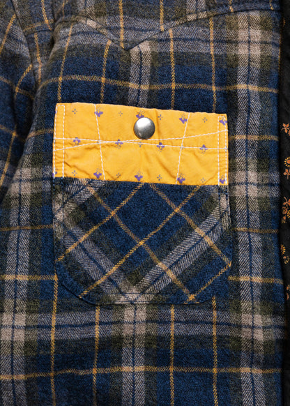 [KHOKI] Vintage-effect Checked Puffer