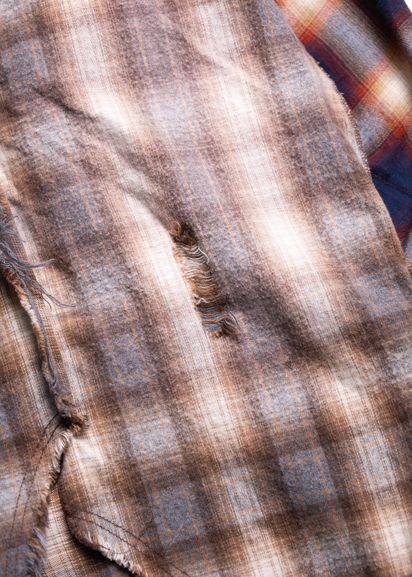 [KHOKI] Vintage-effect Checked Shirt