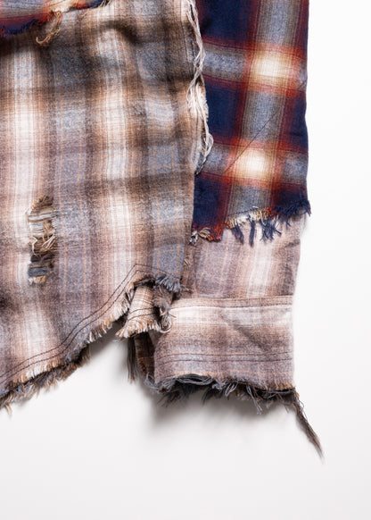 [KHOKI] Vintage-effect Checked Shirt