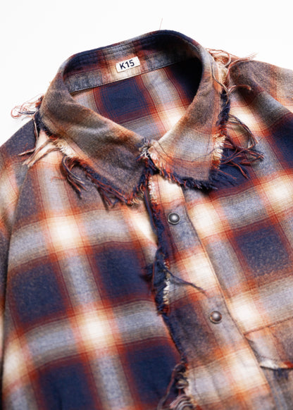 [KHOKI] Vintage-effect Checked Shirt