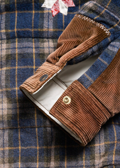 [KHOKI] Vintage-effect Checked Puffer