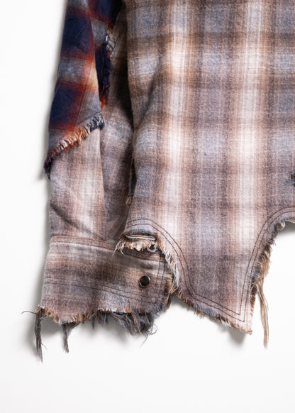 [KHOKI] Vintage-effect Checked Shirt