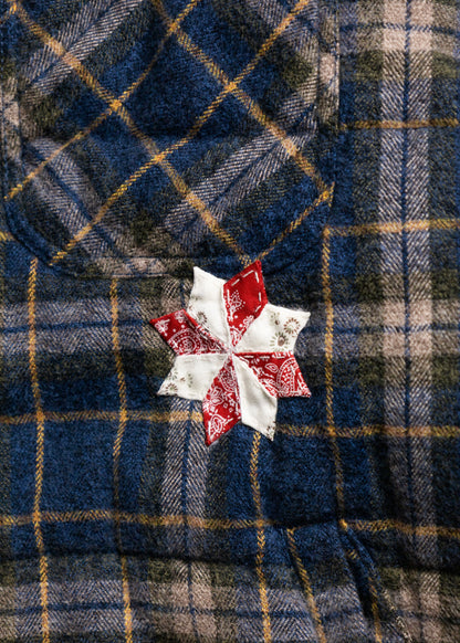 [KHOKI] Vintage-effect Checked Puffer