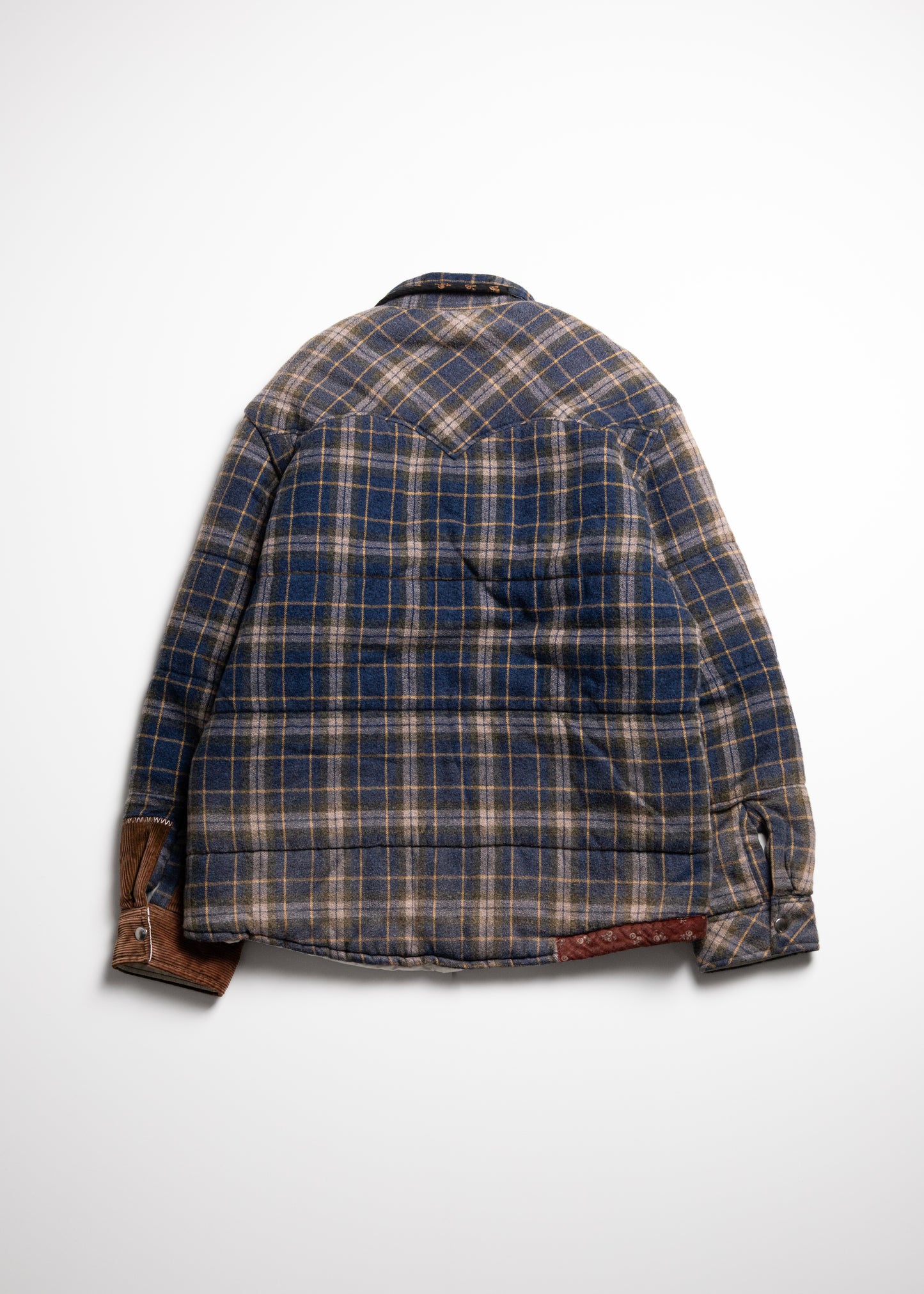 [KHOKI] Vintage-effect Checked Puffer