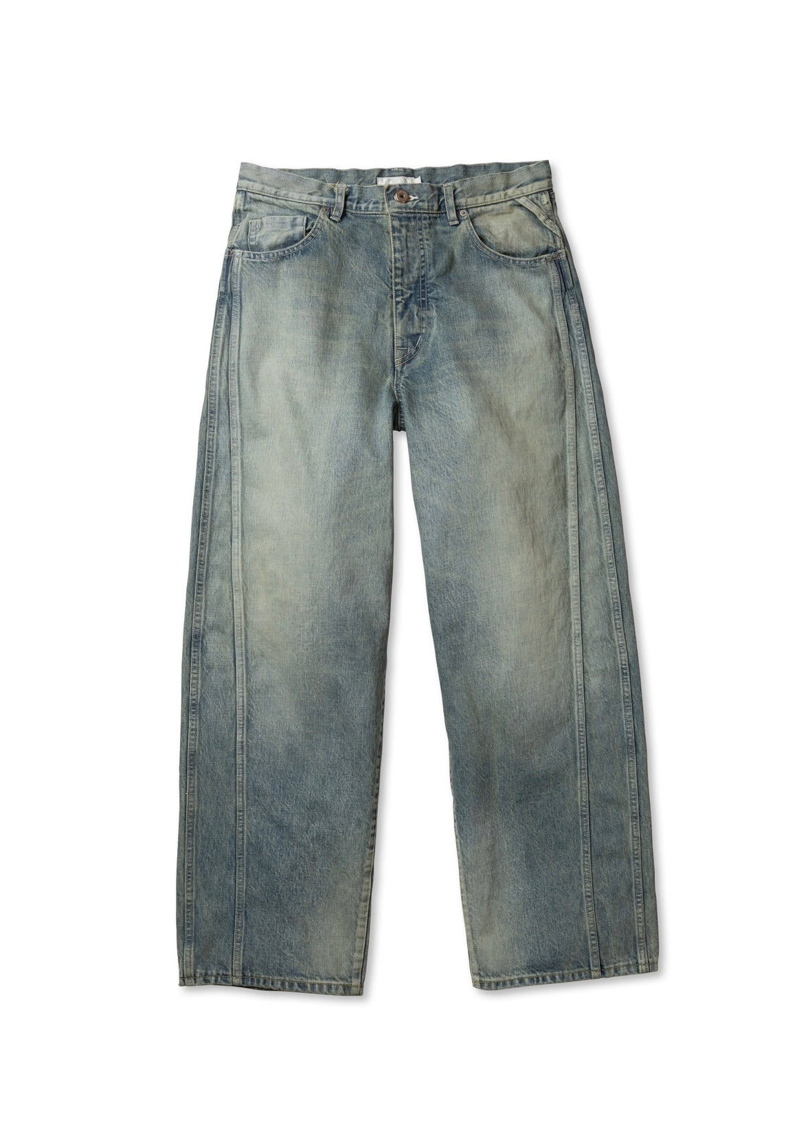[ROTOL] TRIPLE SEAMS 6P DENIM WIDE DAMAGE
