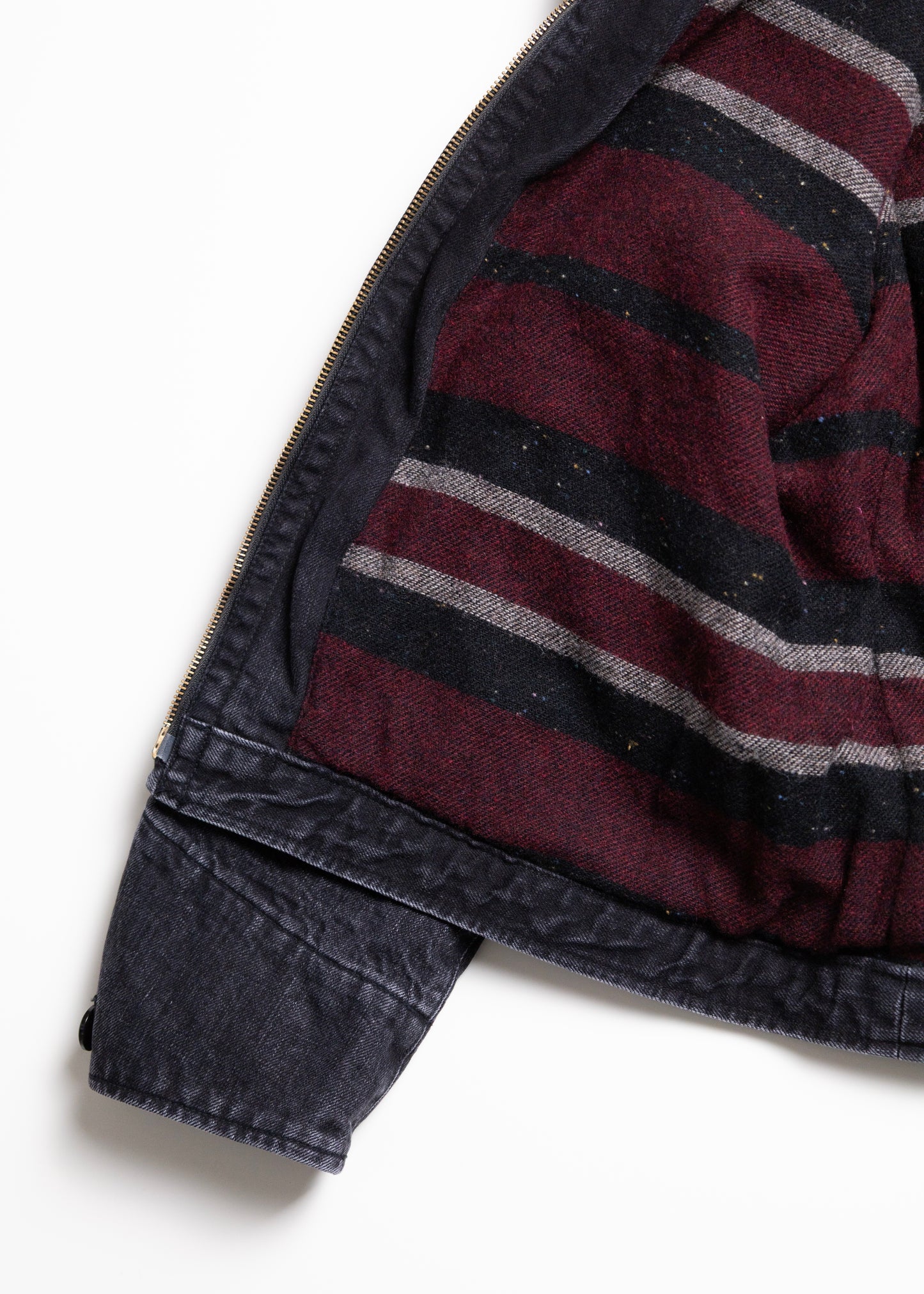 [KHOKI] Faded Denim Zip Jacket