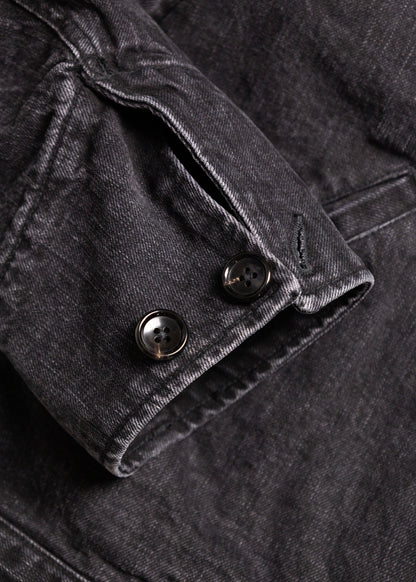 [KHOKI] Faded Denim Zip Jacket