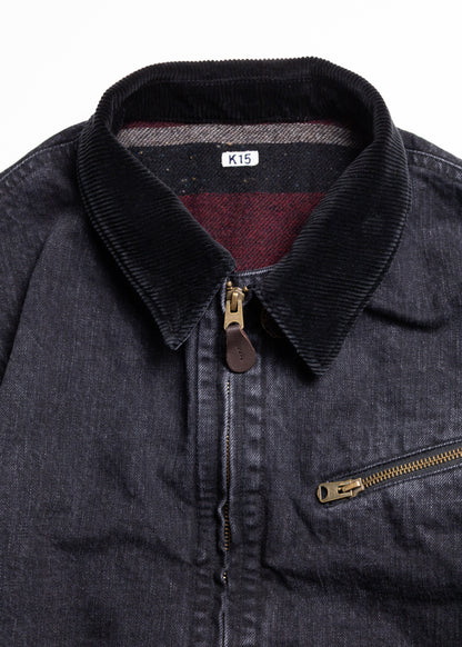 [KHOKI] Faded Denim Zip Jacket