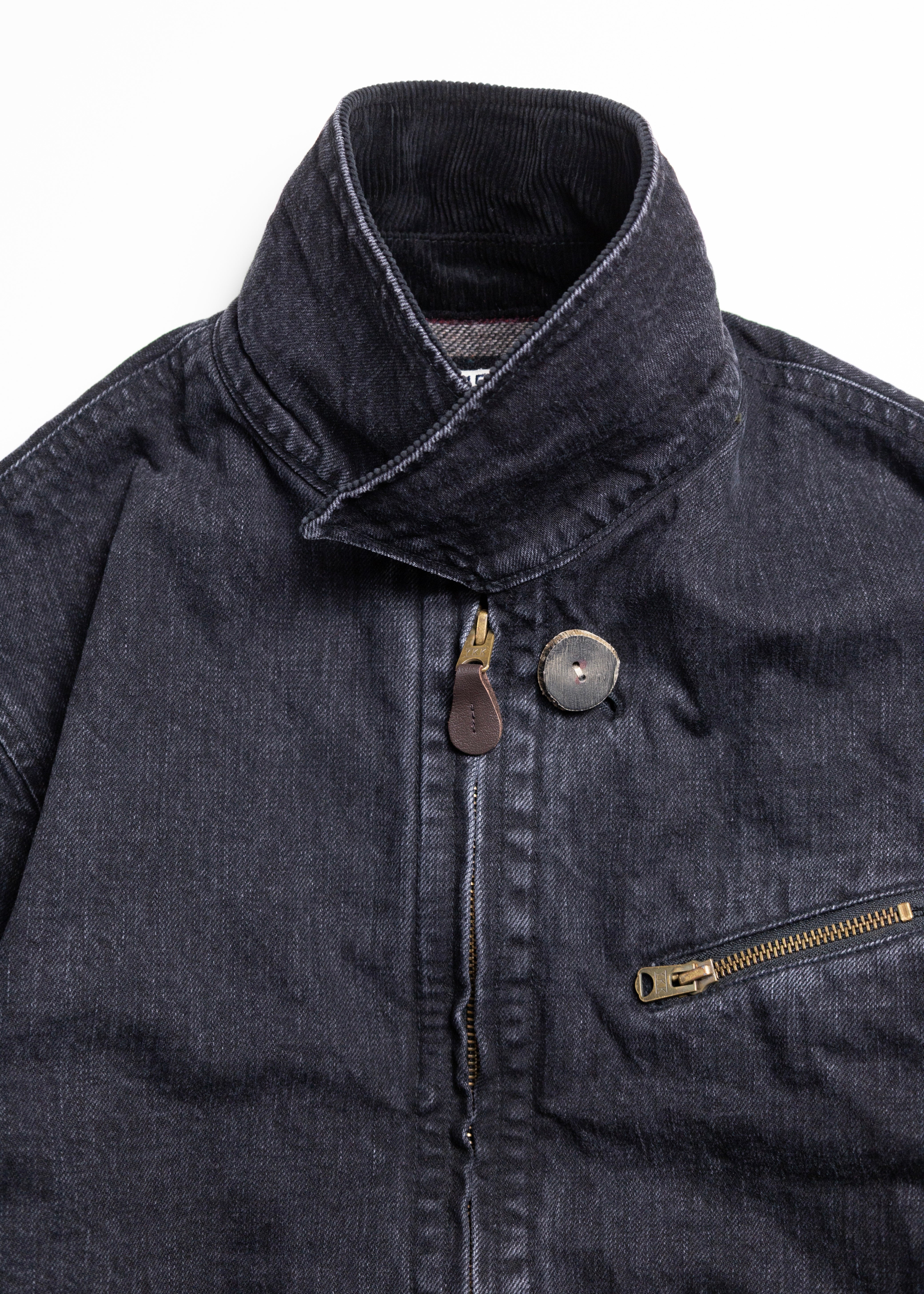 KHOKI （コッキ）Faded Denim Zip Jacket – process