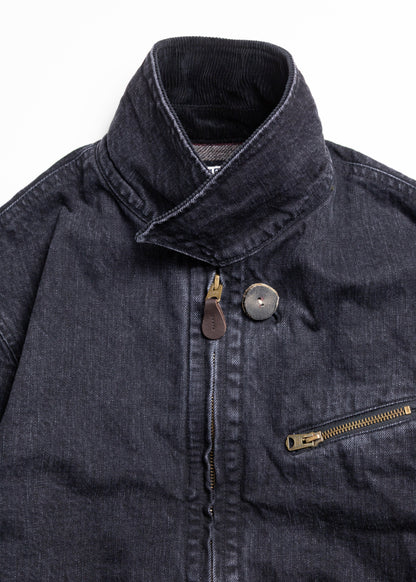[KHOKI] Faded Denim Zip Jacket