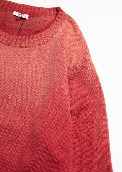 [KHOKI] Vintage-effect Cotton Knit Pullover