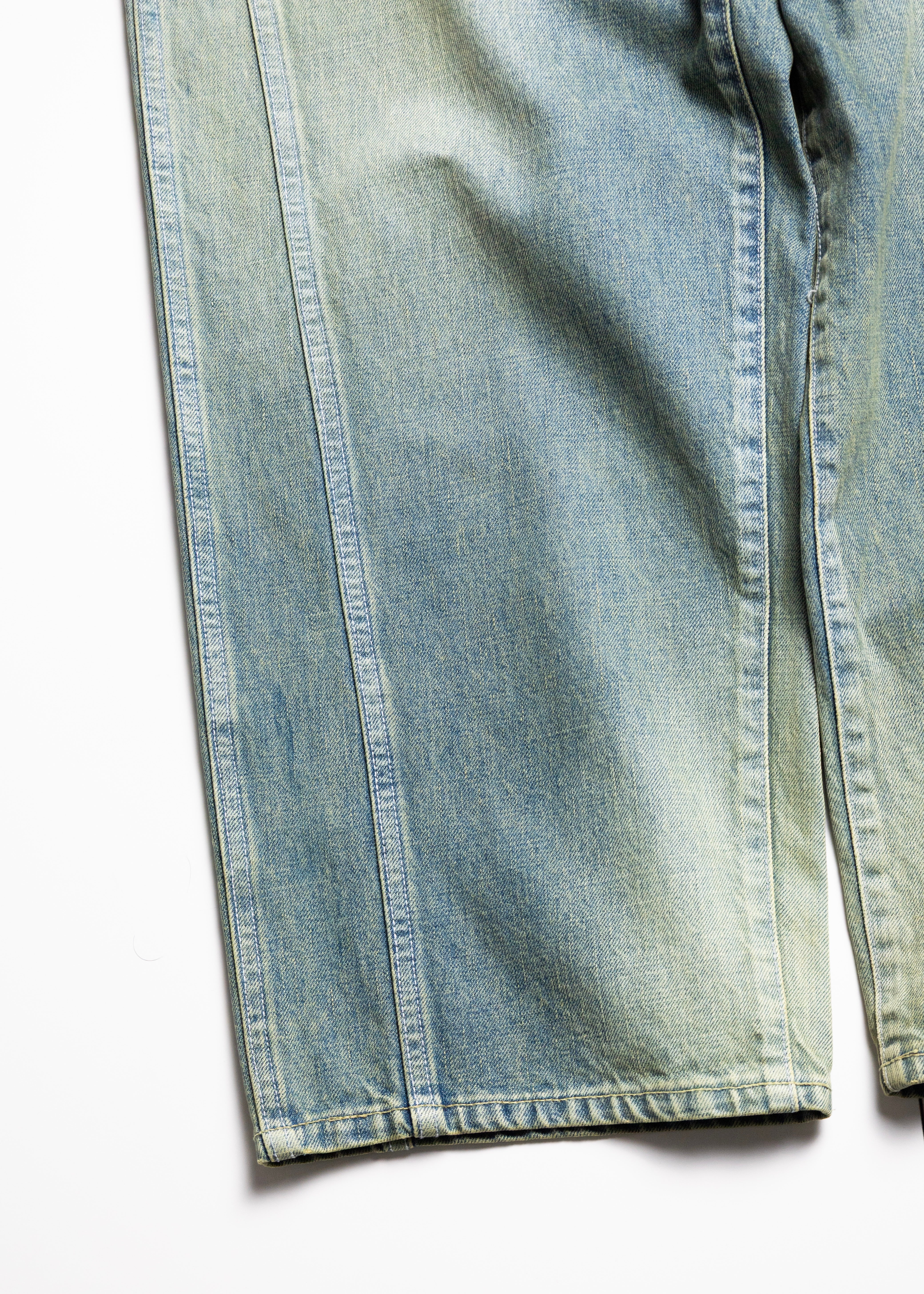 ROTOL（ロトル）TRIPLE SEAMS 6P DENIM WIDE DAMAGE – process