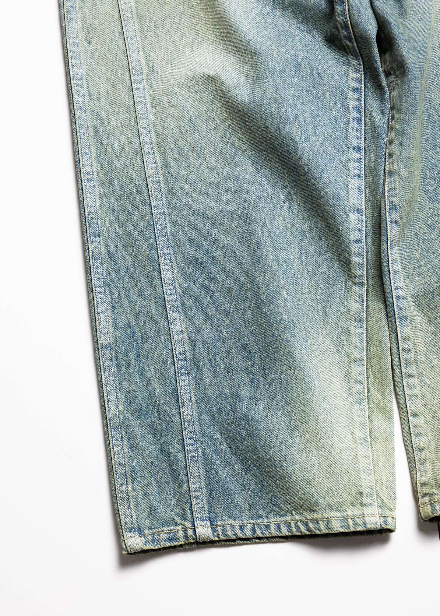 [ROTOL] TRIPLE SEAMS 6P DENIM WIDE DAMAGE