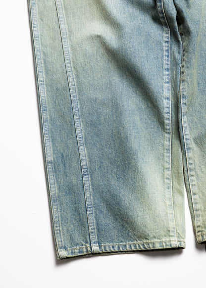 [ROTOL] TRIPLE SEAMS 6P DENIM WIDE DAMAGE