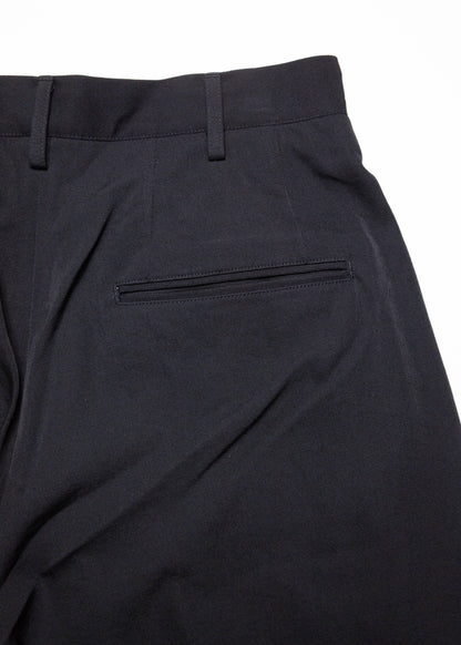 [KHOKI] Gather-detail Wool Gabardine Pants