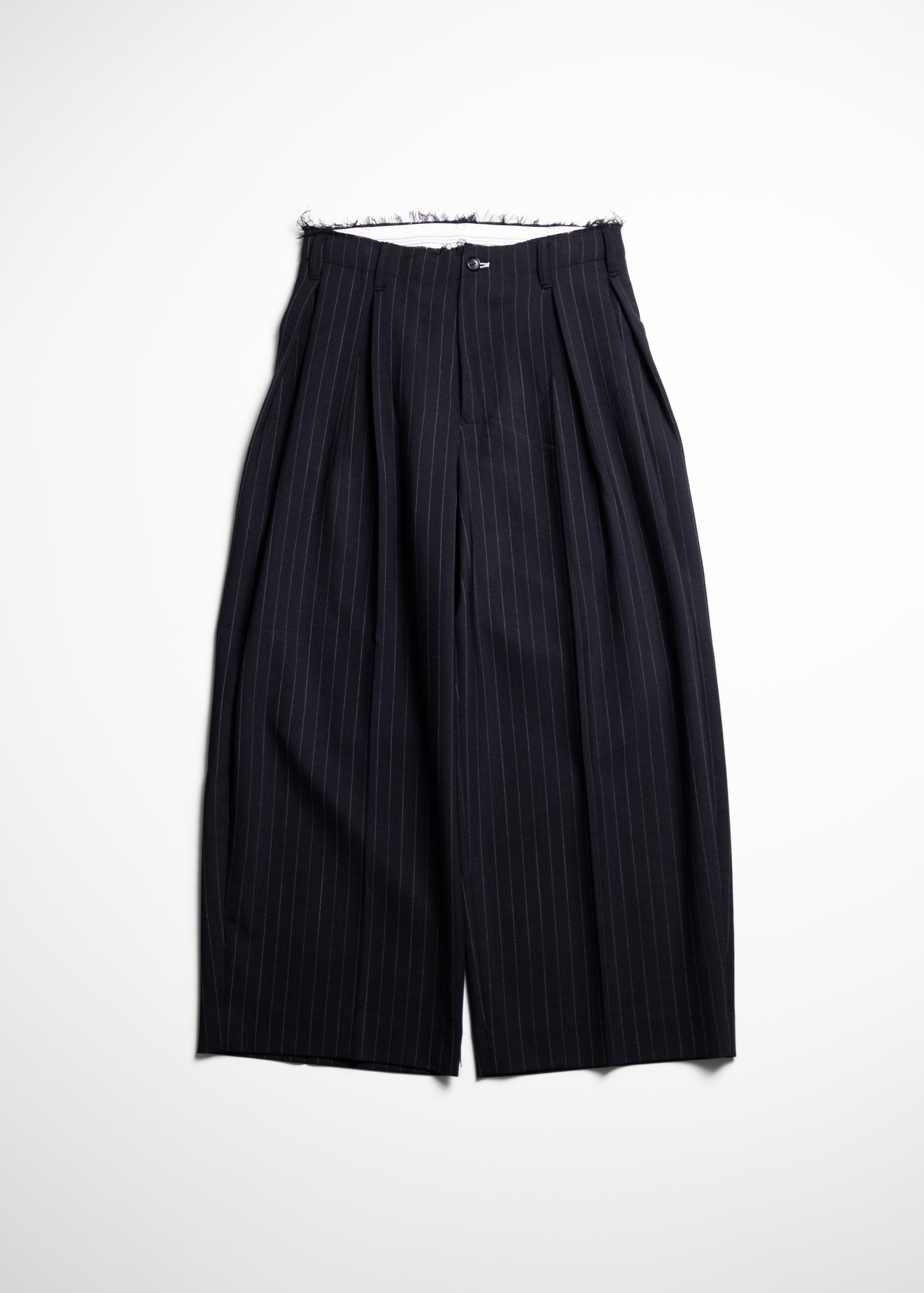 [KHOKI] Pleats Bonded Wool Pants