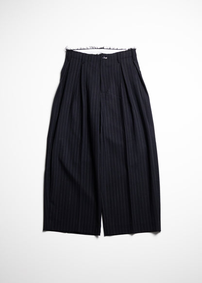 [KHOKI] Pleats Bonded Wool Pants