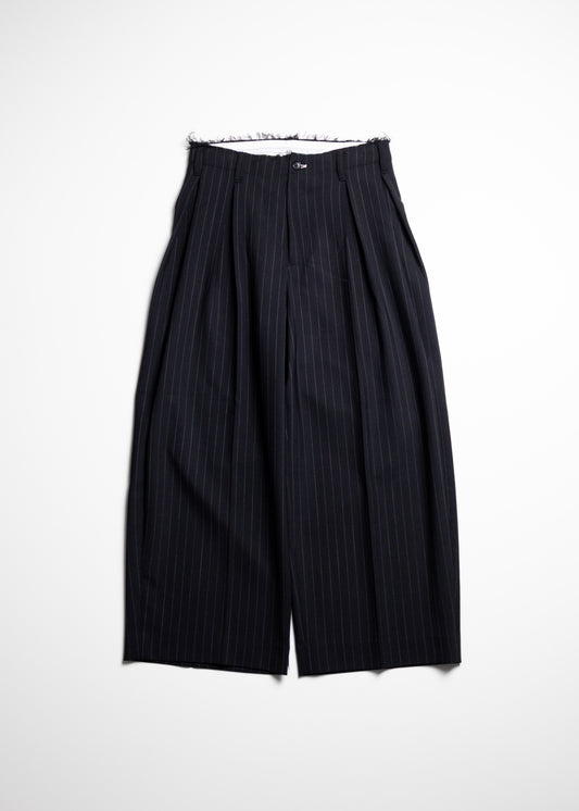 [KHOKI] Pleats Bonded Wool Pants