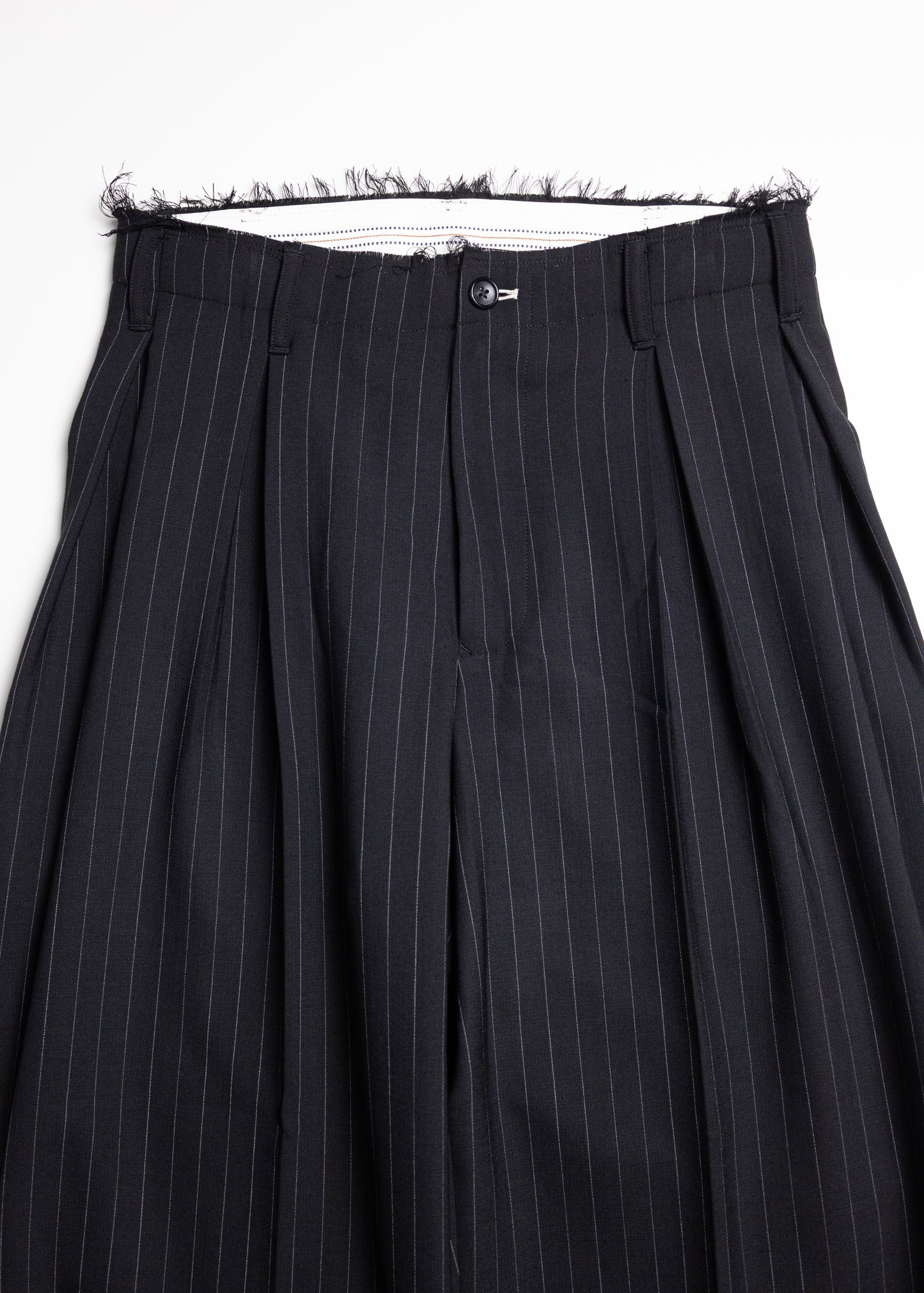 [KHOKI] Pleats Bonded Wool Pants