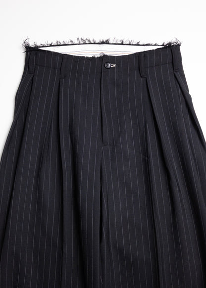 [KHOKI] Pleats Bonded Wool Pants