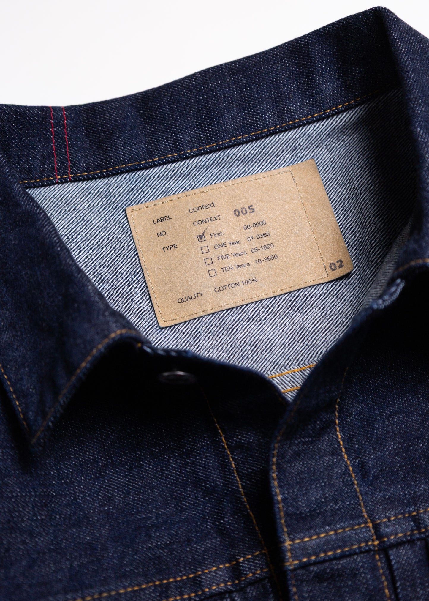 [ANACHRONORM] CONTEXT-005 FRONT TUCK DENIM JACKET