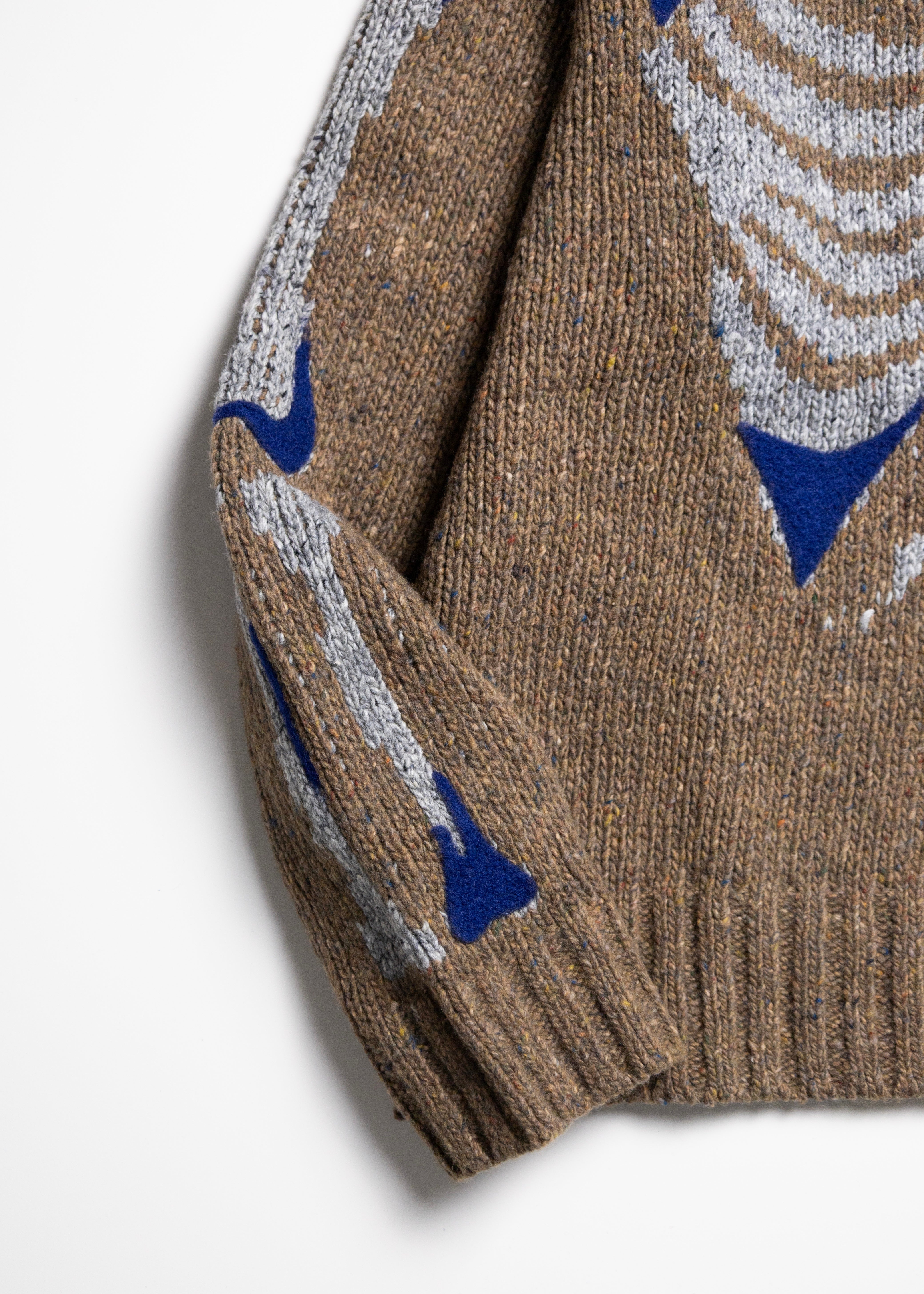 KHOKI 25ss 総柄 ニット KHOKI （コッキ）Needle punched knit – process