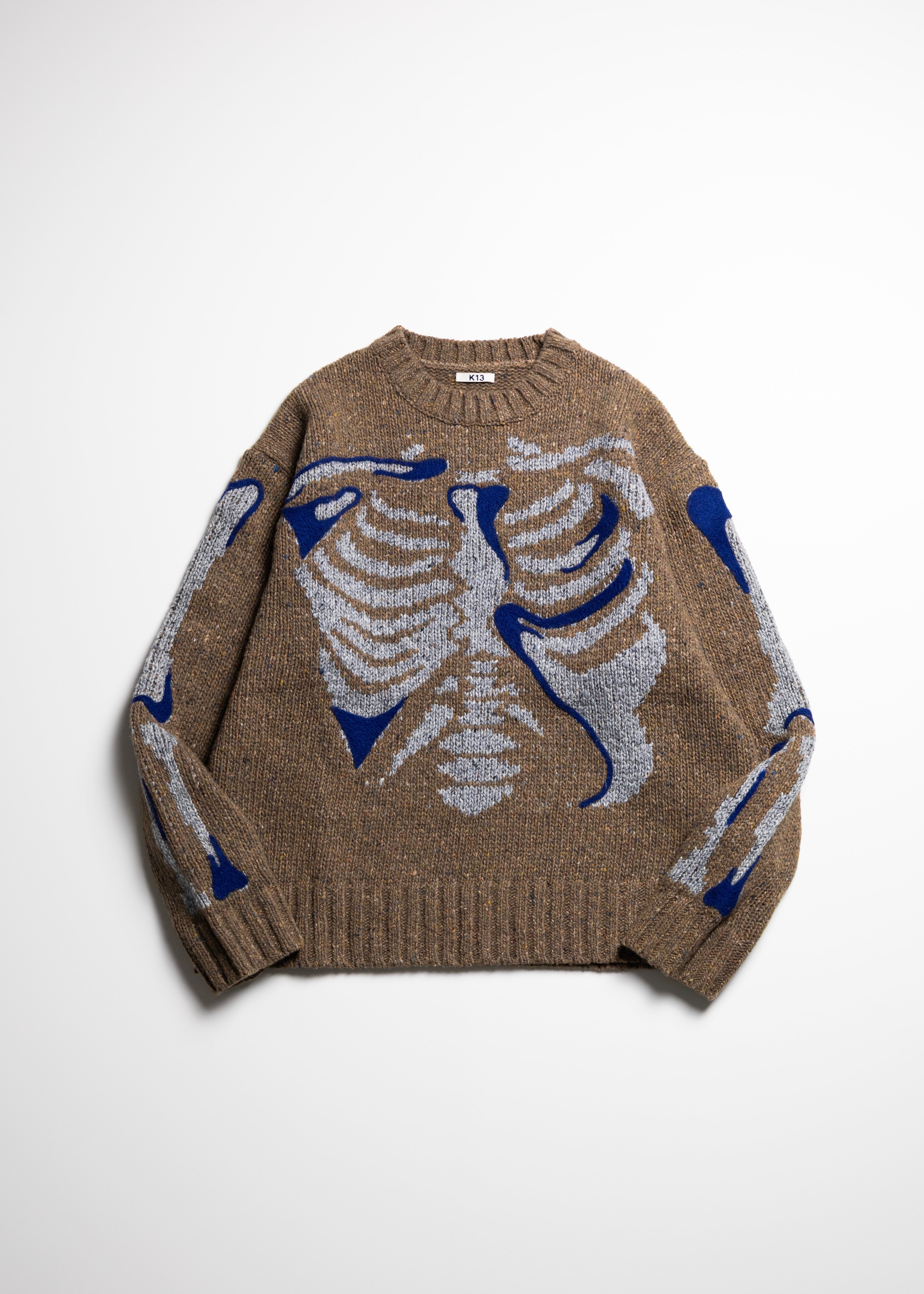 KHOKI 25ss 総柄 ニット KHOKI （コッキ）Needle punched knit – process