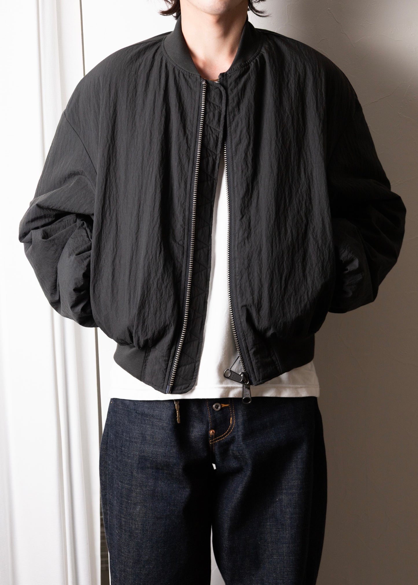 [ryaw] HIDDEN BOMBER JACKET