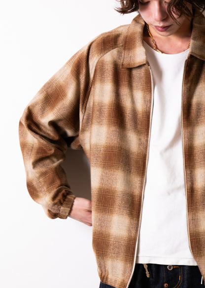 [CABARET POVAL] Wool Ombre Check Drizzler Shirt