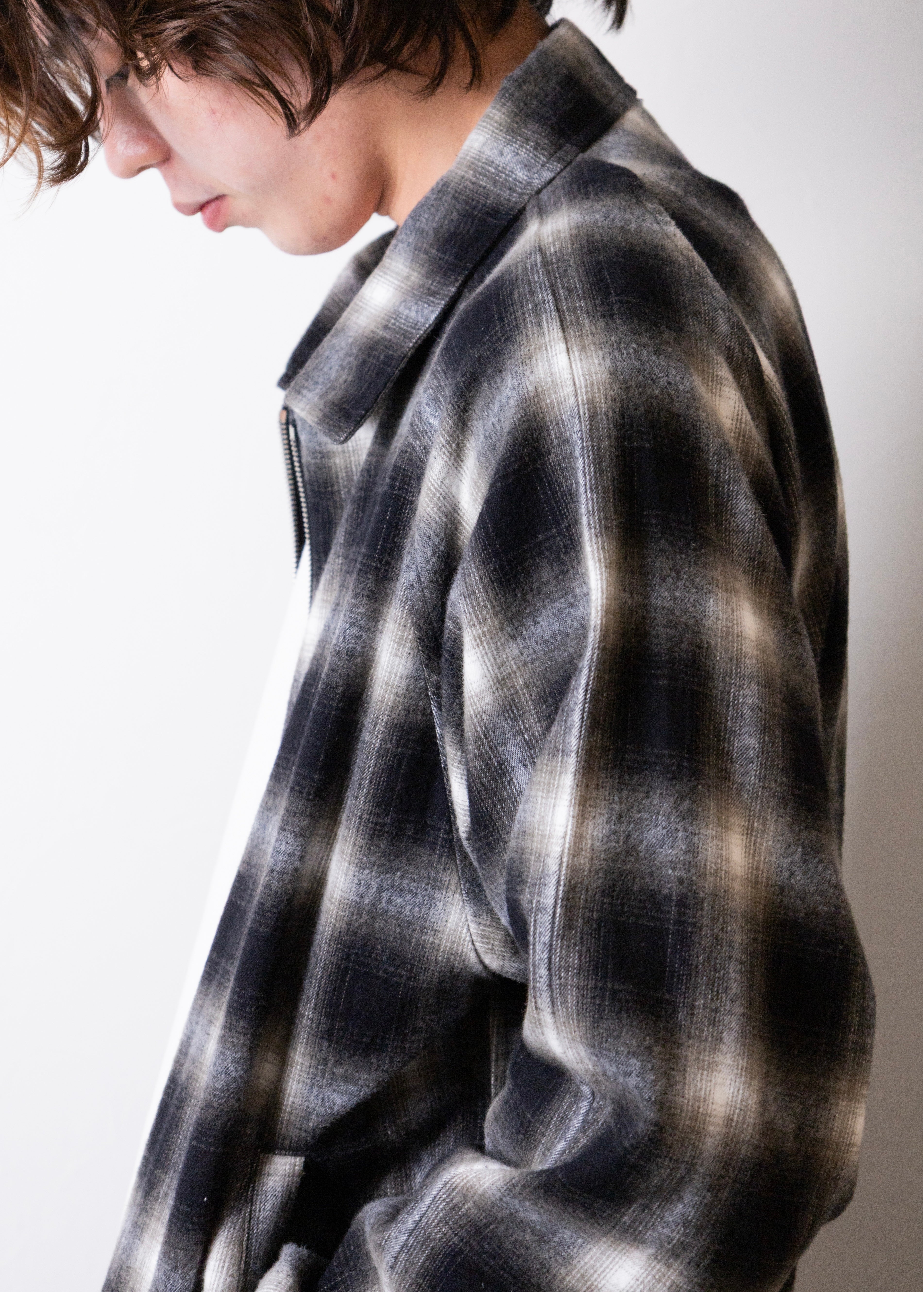 CABARET POVAL（キャバレーポバール）Ombre Check Drizzler Shirt