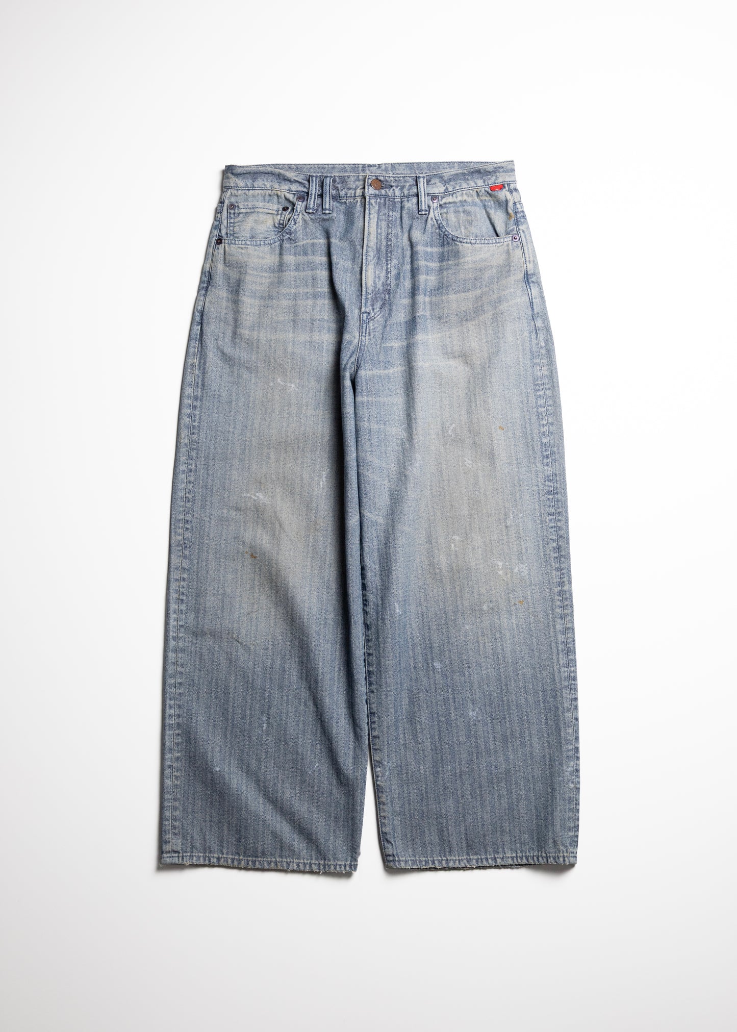 [ANACHRONORM] HERRINGBONE DENIM WIDE 5P PANTS