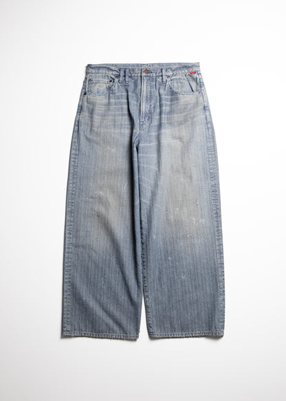 [ANACHRONORM] HERRINGBONE DENIM WIDE 5P PANTS