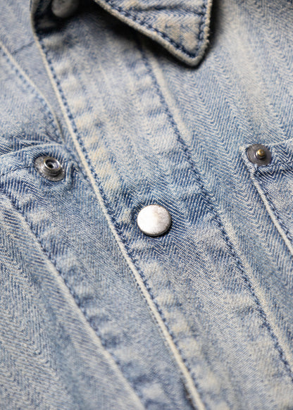 [ANACHRONORM] HERRINGBONE DENIM JACKET