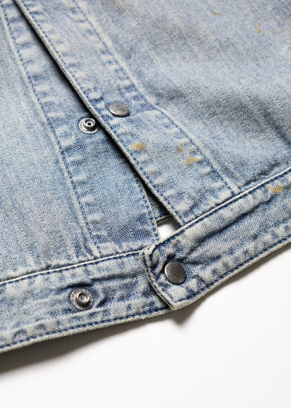 [ANACHRONORM] HERRINGBONE DENIM JACKET
