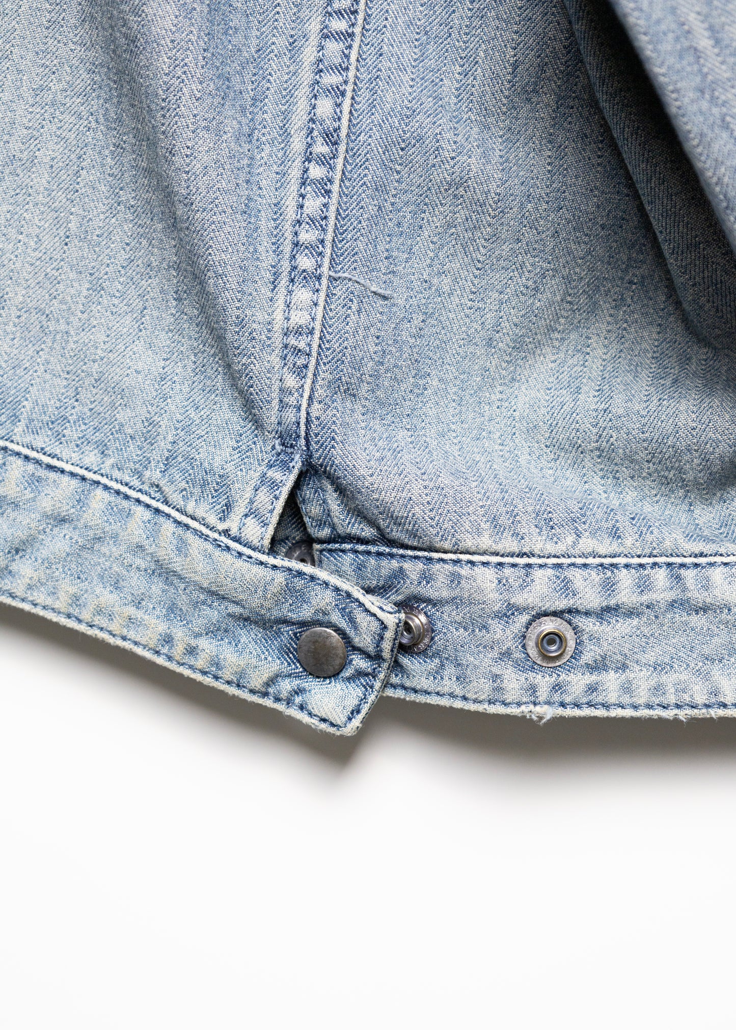 [ANACHRONORM] HERRINGBONE DENIM JACKET