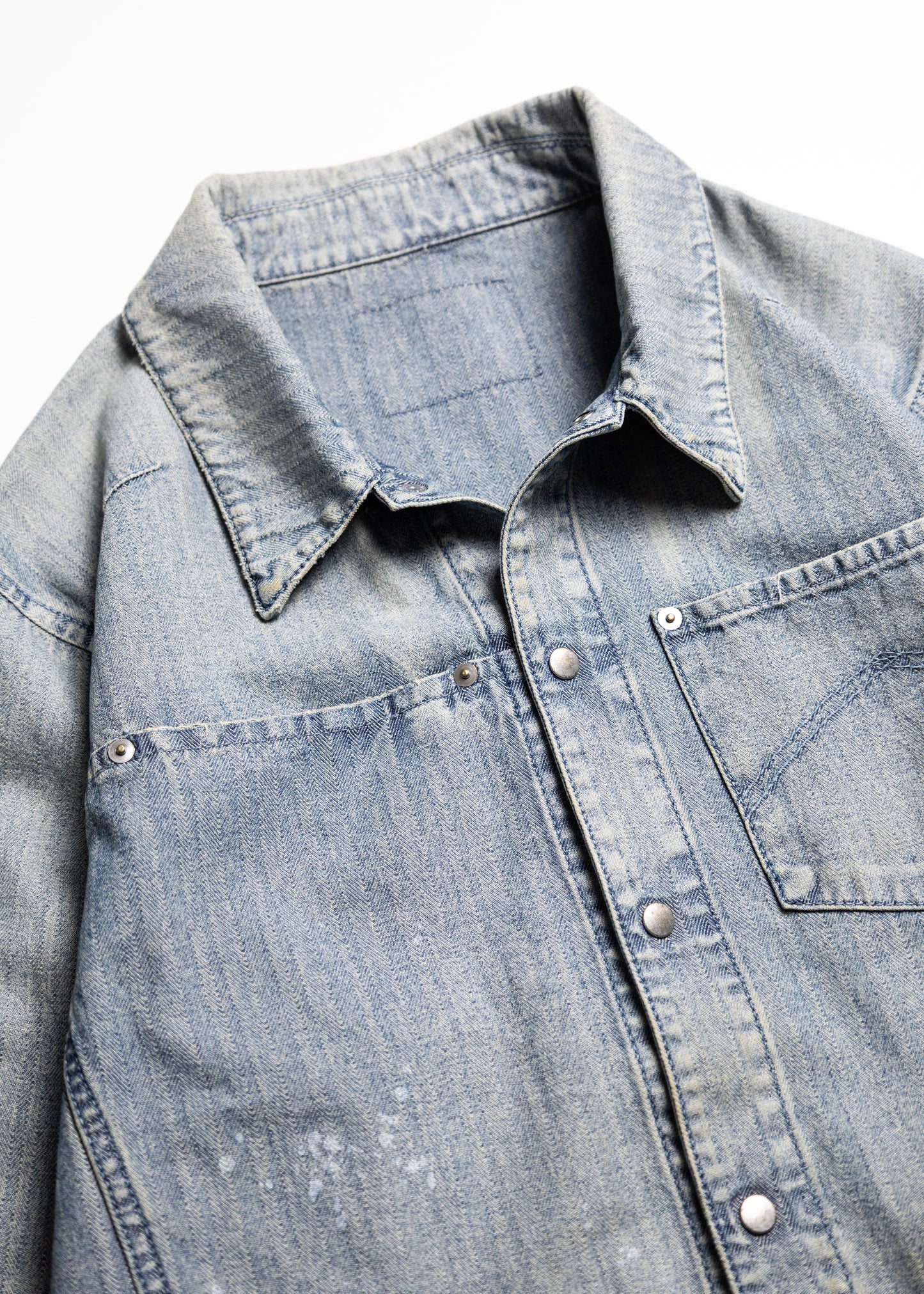 [ANACHRONORM] HERRINGBONE DENIM JACKET