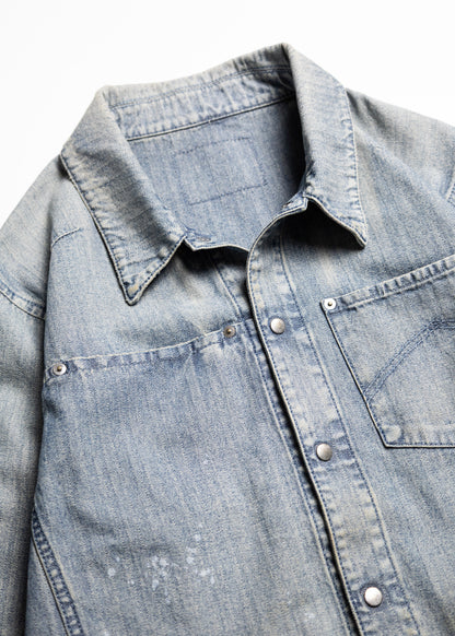 [ANACHRONORM] HERRINGBONE DENIM JACKET