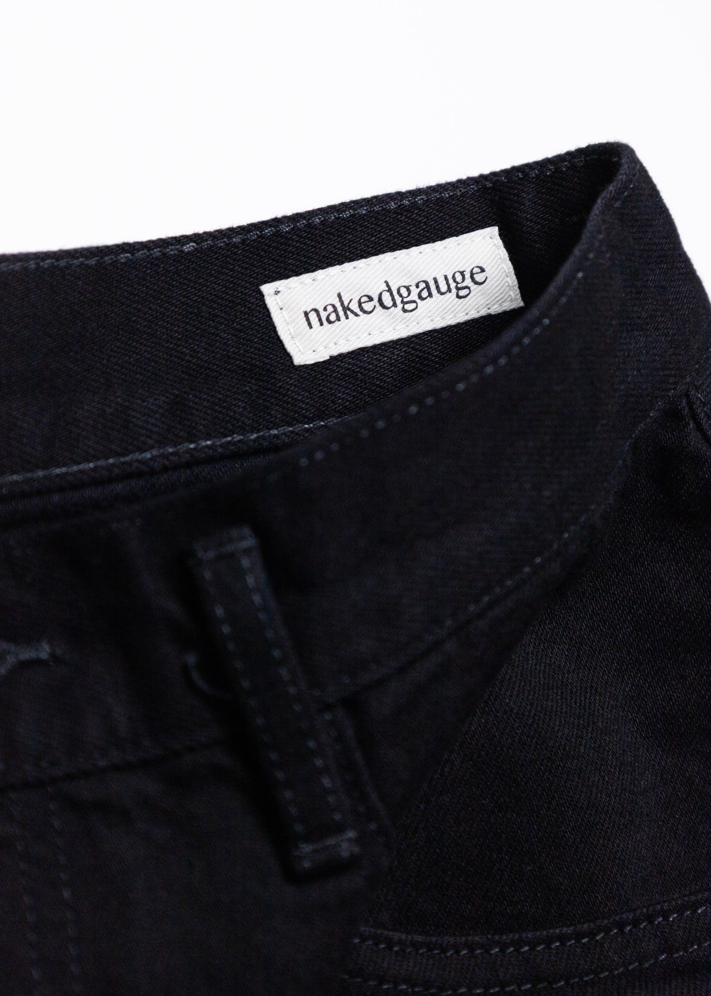 [nakedgauge] ONE WASH BLACK DENIM ROBERTS