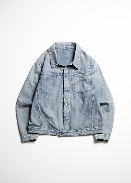 [ANACHRONORM] HERRINGBONE DENIM JACKET