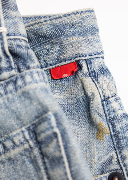 [ANACHRONORM] HERRINGBONE DENIM WIDE 5P PANTS