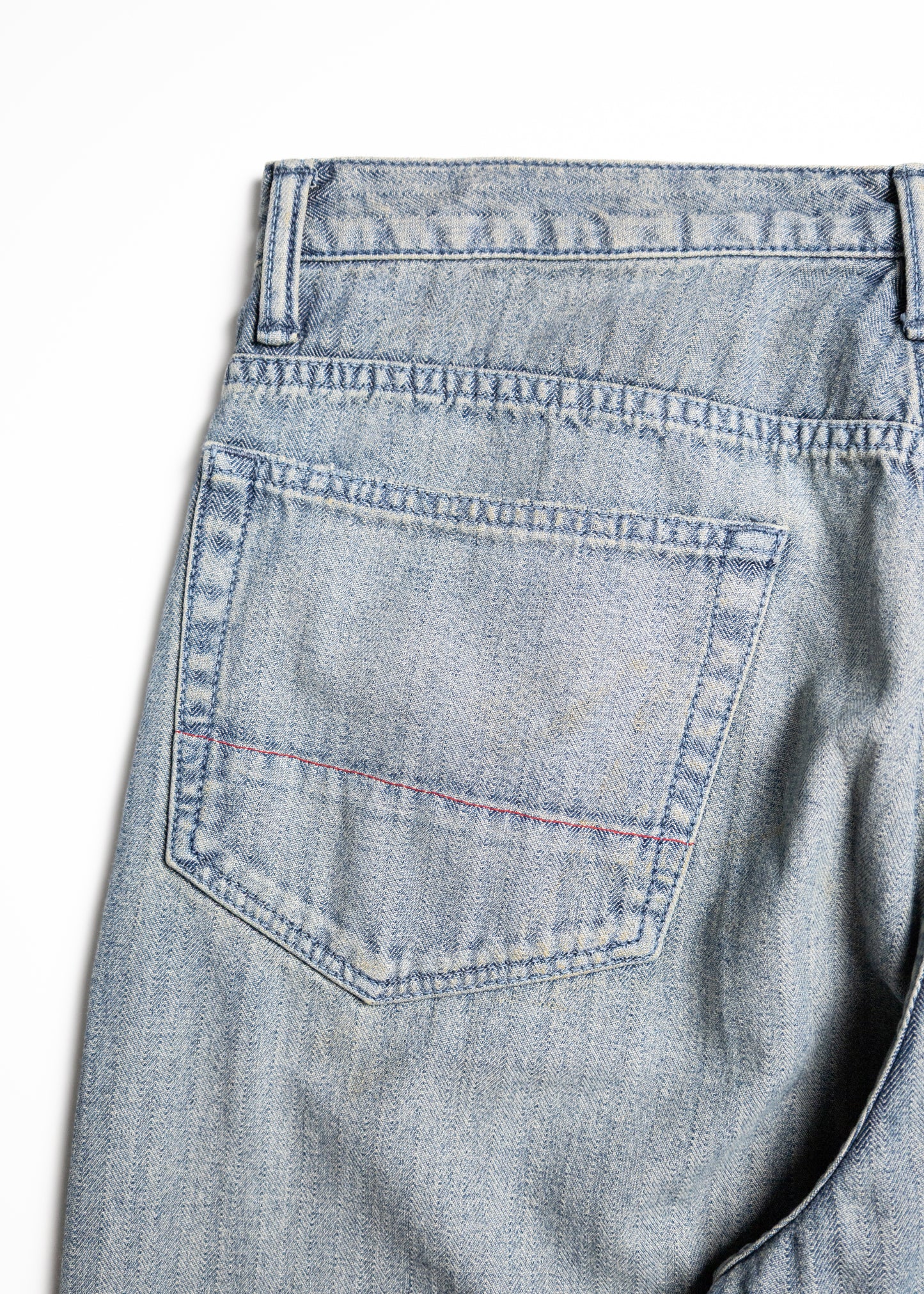[ANACHRONORM] HERRINGBONE DENIM WIDE 5P PANTS