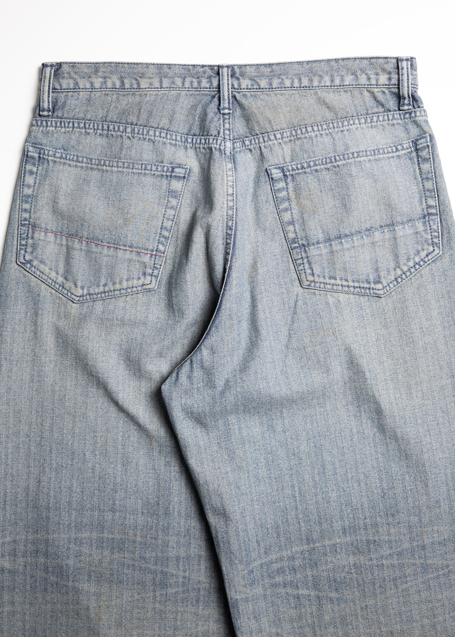 [ANACHRONORM] HERRINGBONE DENIM WIDE 5P PANTS