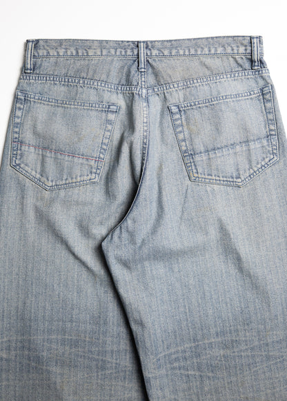 [ANACHRONORM] HERRINGBONE DENIM WIDE 5P PANTS