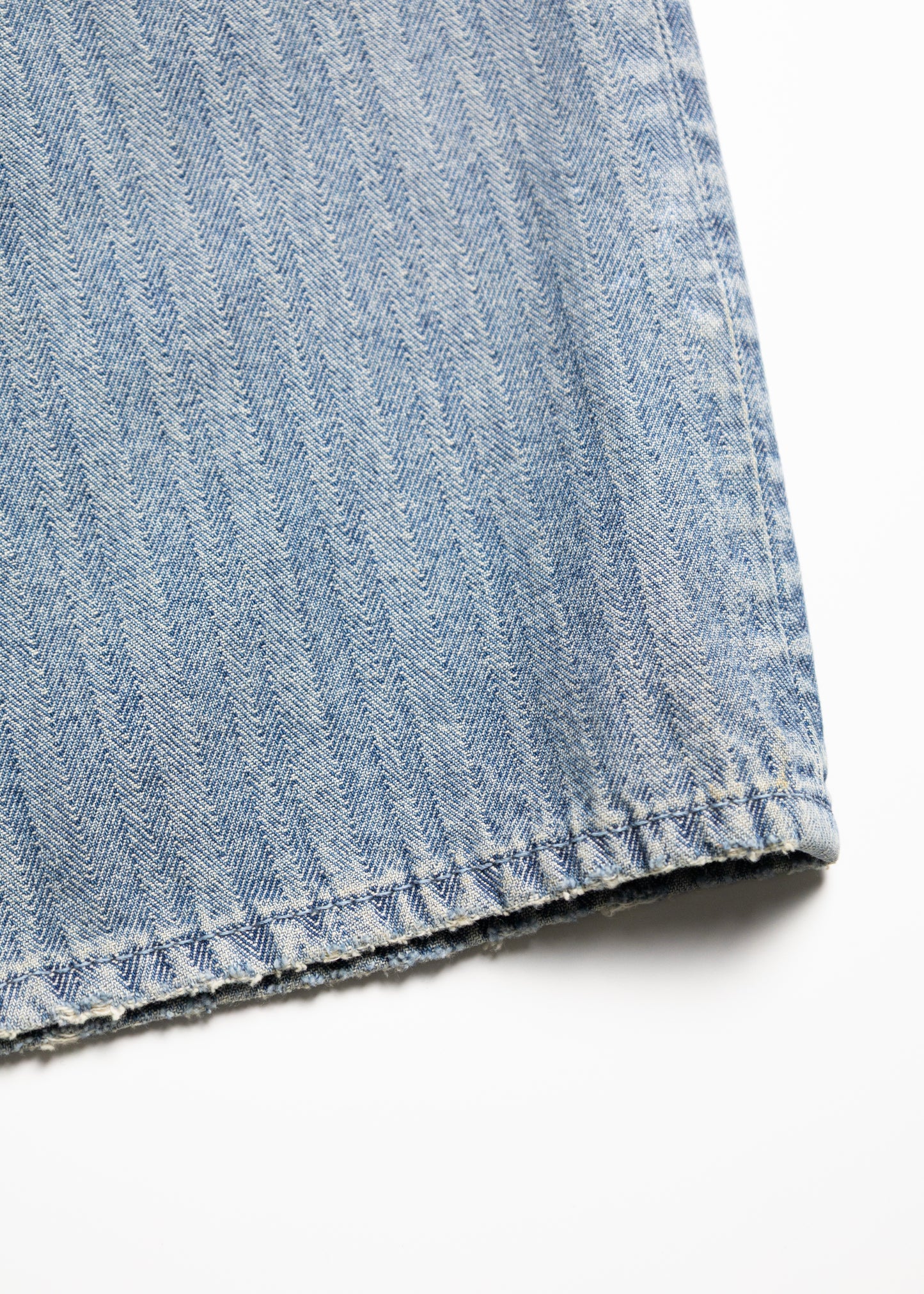 [ANACHRONORM] HERRINGBONE DENIM WIDE 5P PANTS