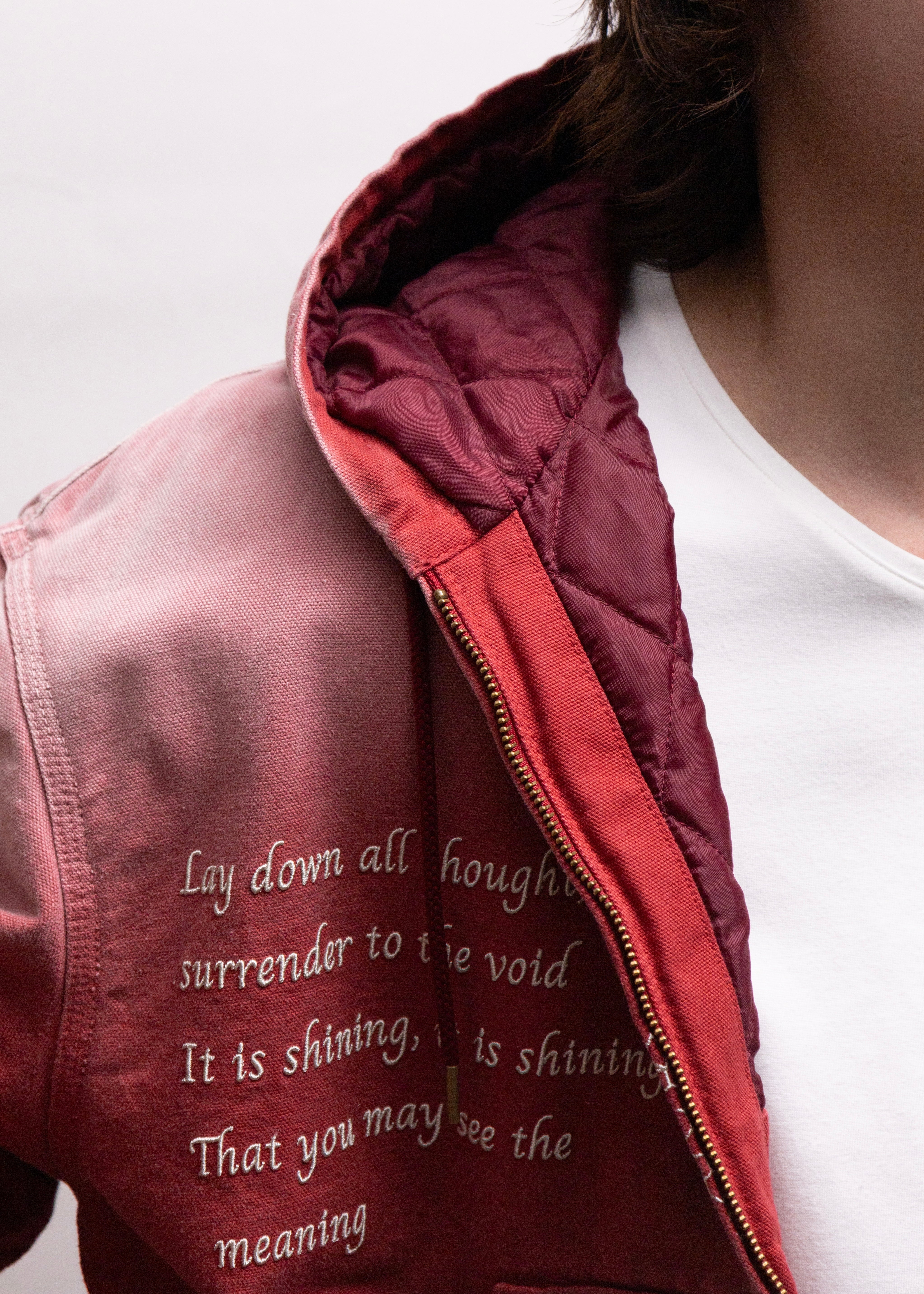 KHOKI （コッキ）Vintage-effect embroidered jacket – process